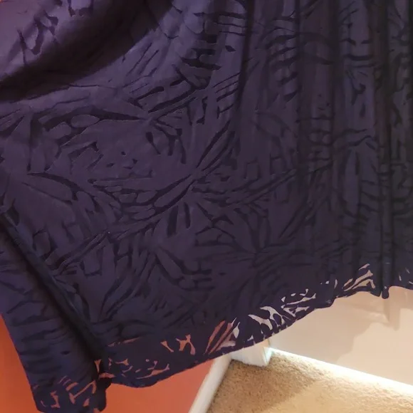 Lane Bryant SZ 18/20 Navy Cold Shoulder Dress - Picture 8 of 14